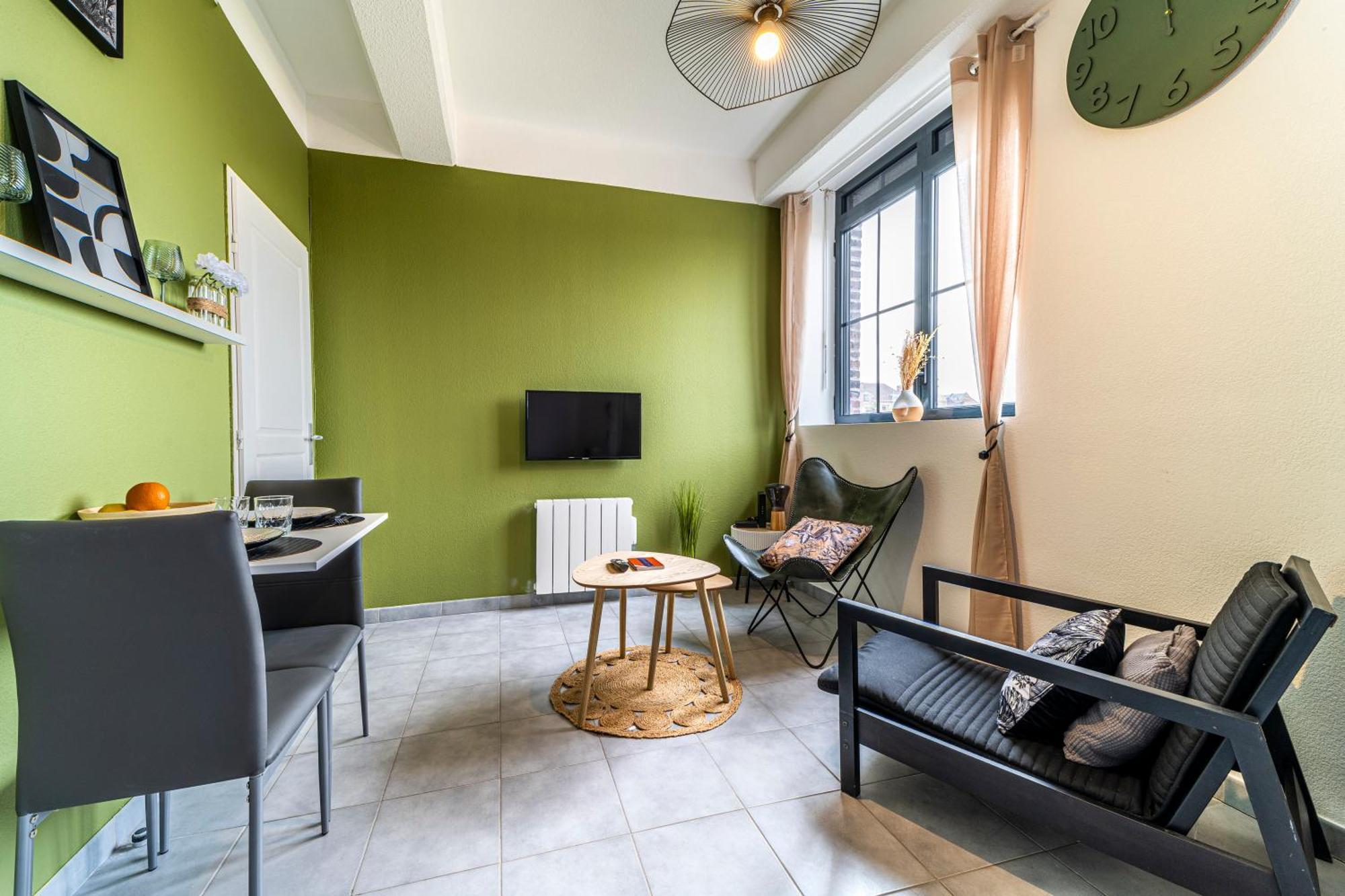 Stay Cosy Lille I Tourcoing - Appartement - Hypercentre - Parking Securise - Wifi - Netflix - Cuisine ภายนอก รูปภาพ